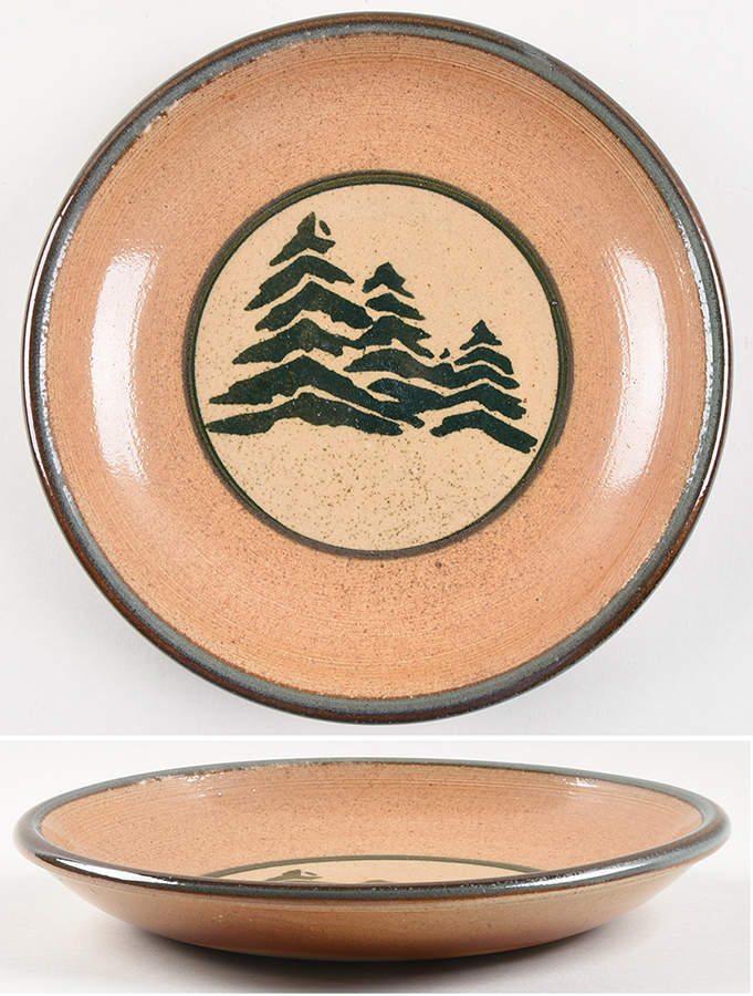 Pine Tree 9" Individual Pasta Bowl by Monroe Salt Works-1