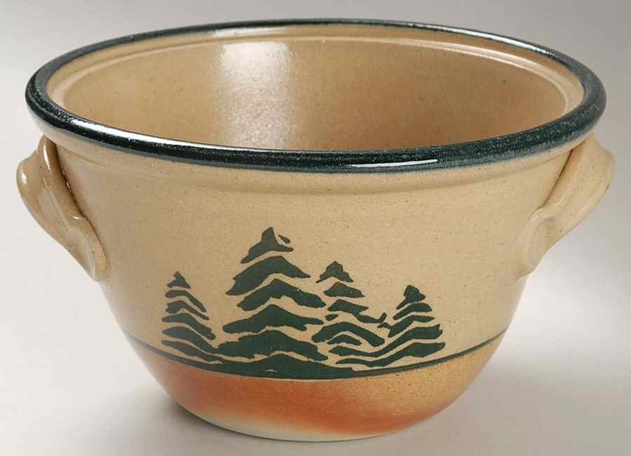 Pine Tree Round Vegetable No Lid by Monroe Salt Works-1