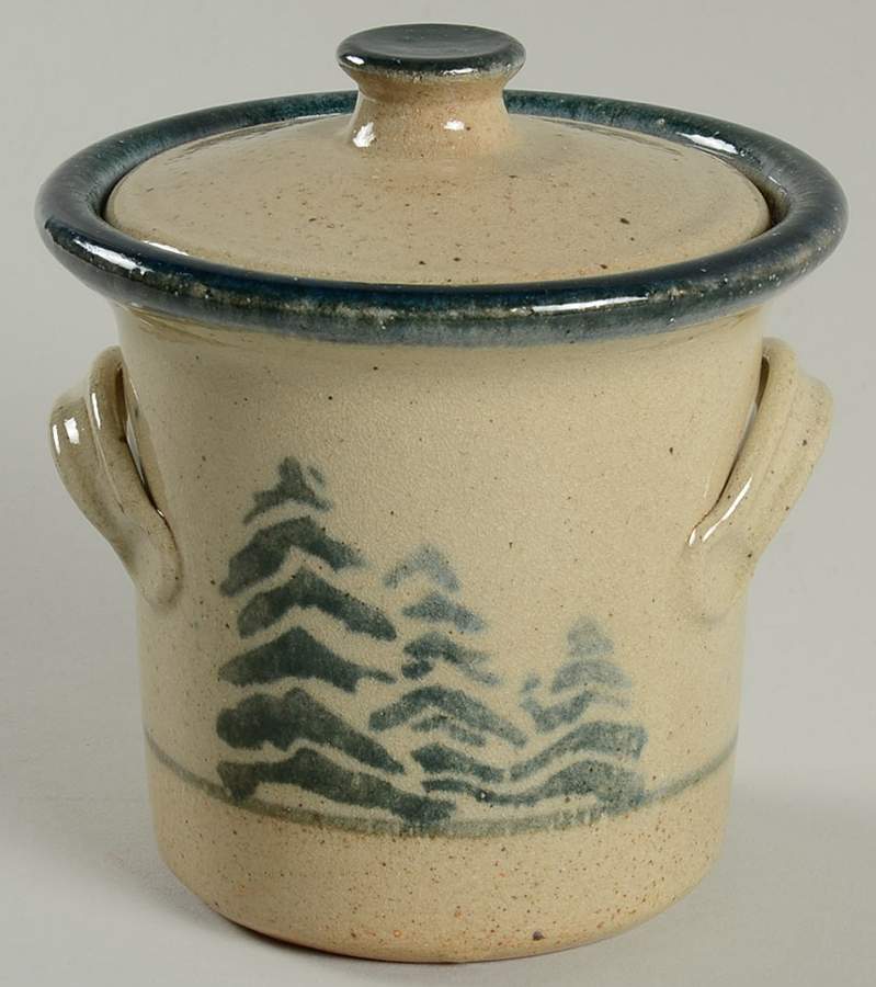 Pine Tree Sugar Bowl & Lid by Monroe Salt Works-1