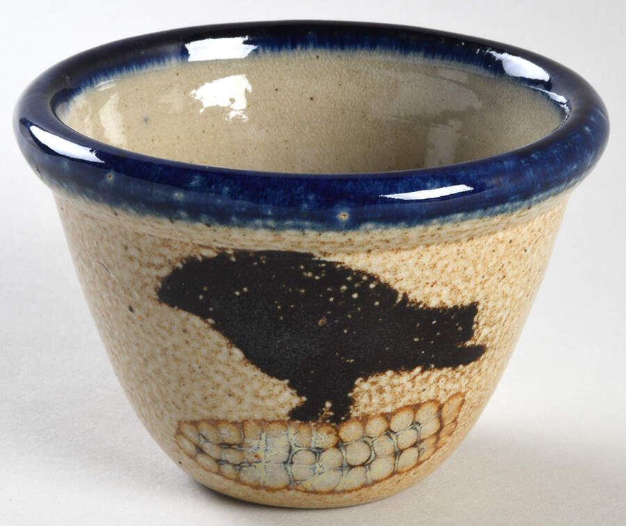 Crow 4" Flower Pot No Underplate by Monroe Salt Works-1