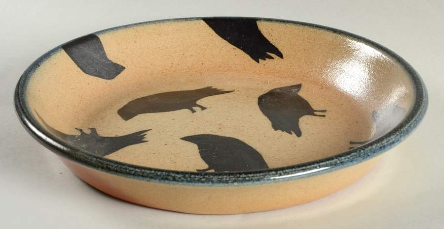 Crow 10" Pie Baking Plate by Monroe Salt Works-1