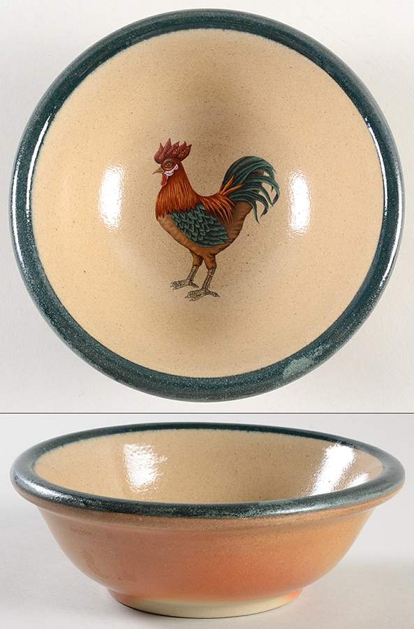 Rooster Coupe Soup Bowl by Monroe Salt Works-1