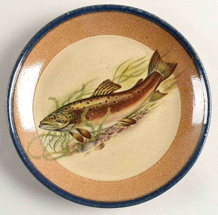 Trout Salad/Dessert Plate by Monroe Salt Works-1