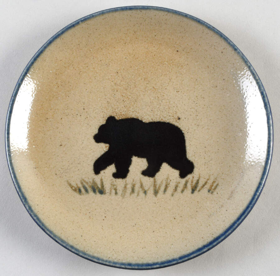 Bear Luncheon Plate by Monroe Salt Works-1