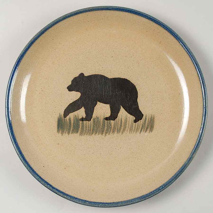Bear Dinner Plate by Monroe Salt Works-1