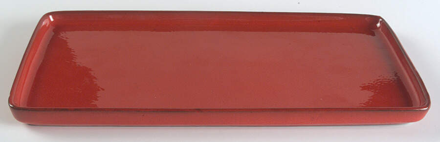 Red Orange 12" Rectangular Tray by Melitta-1