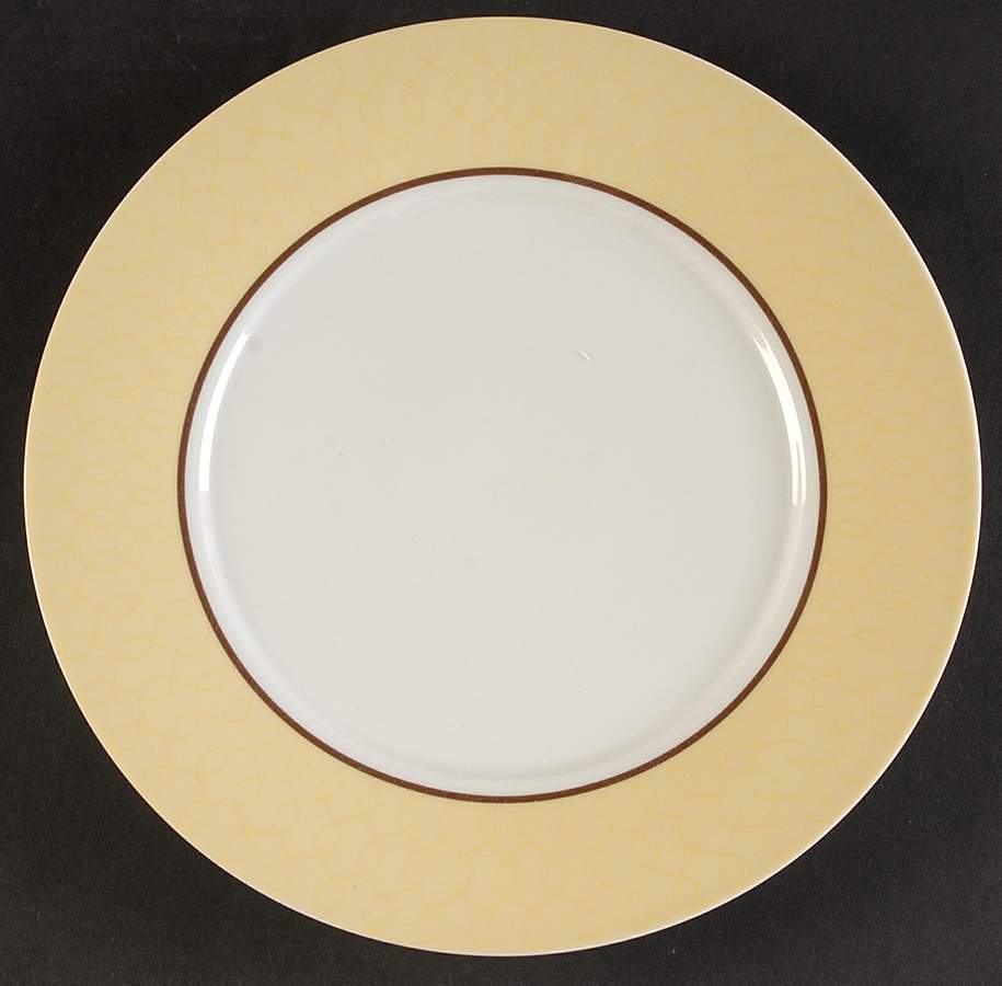 Yellow Twirl Salad Plate by Martha Stewart-1