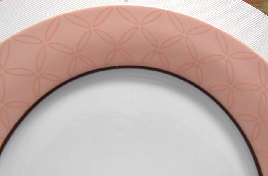 Coral Leaflet Salad Plate by Martha Stewart-1