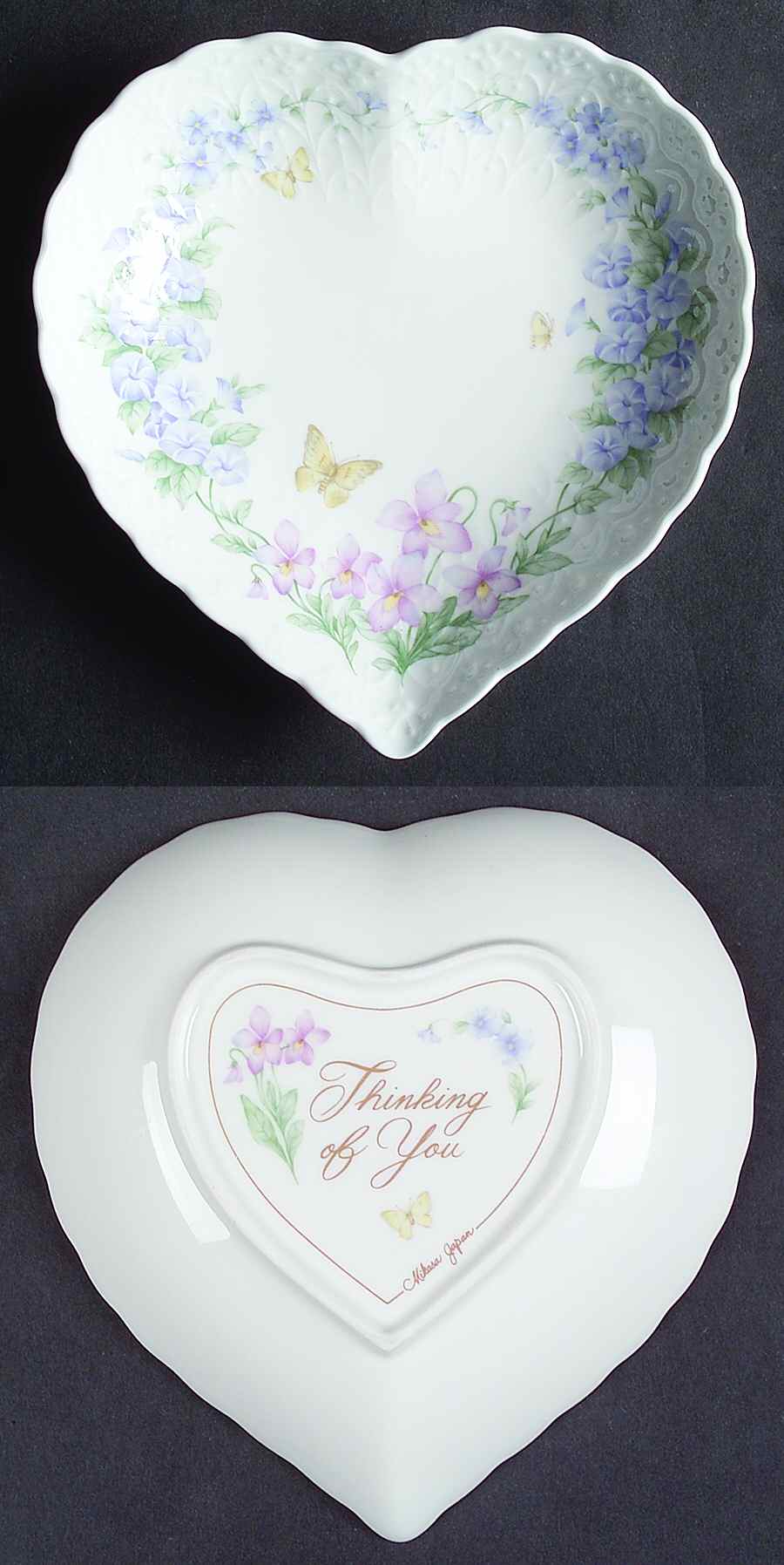 Hearts Heart Shaped Dish by Mikasa-1