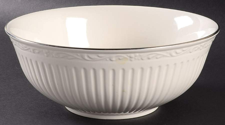 Italian Countryside Platinum 8" Round Vegetable Bowl by Mikasa-1