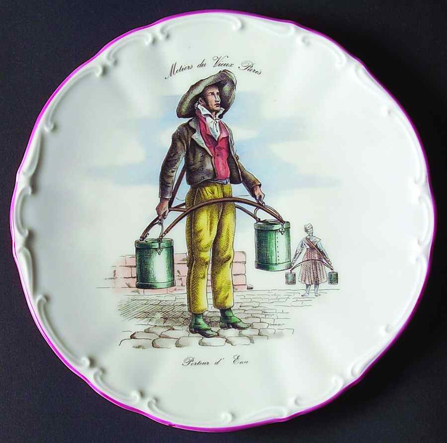 METIERS DU VIEUX PARIS Salad Plate by Meiselman Imports-1