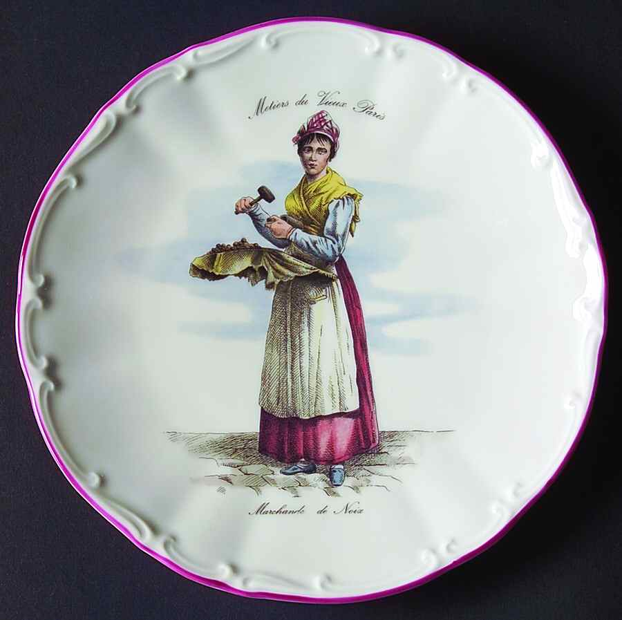 METIERS DU VIEUX PARIS Salad Plate by Meiselman Imports-1