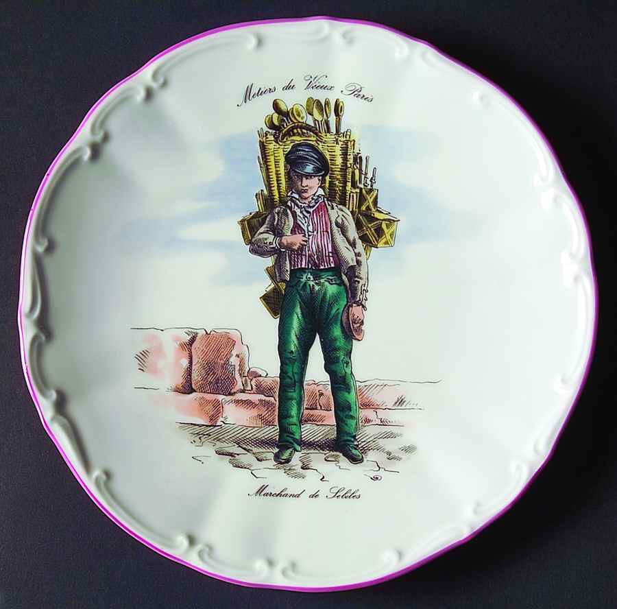 METIERS DU VIEUX PARIS Salad Plate by Meiselman Imports-1