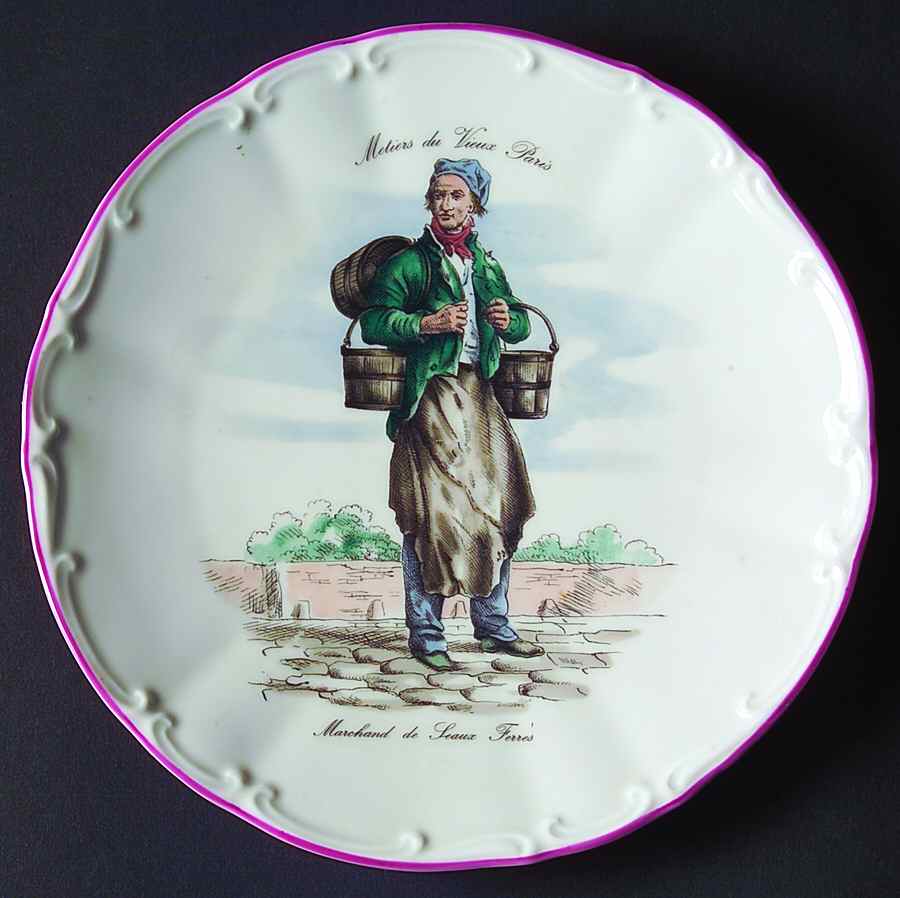 METIERS DU VIEUX PARIS Salad Plate by Meiselman Imports-1