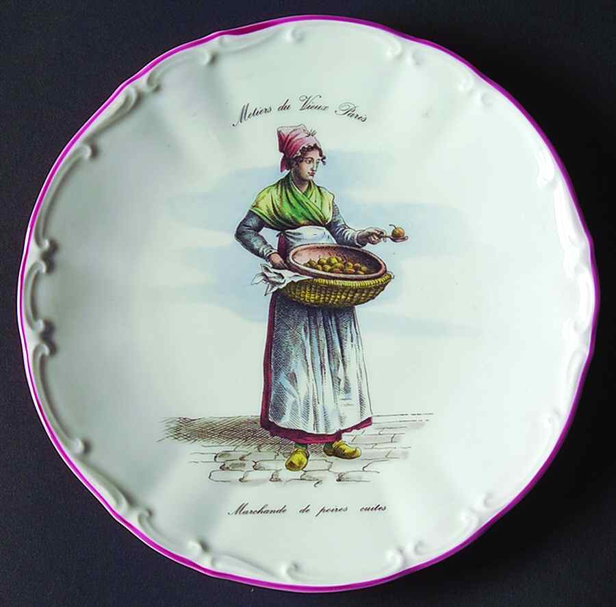 METIERS DU VIEUX PARIS Salad Plate by Meiselman Imports-1