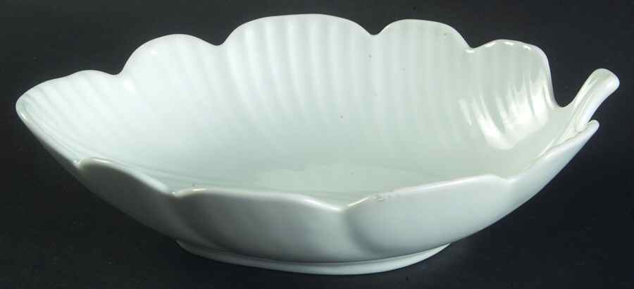 Foliage White 7" Leaf Bowl by Mikasa-1