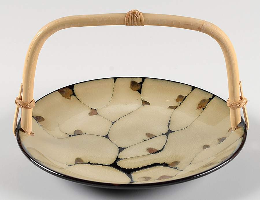 Anissa 7''-7 1/4'' Basket W/Bamboo Handle HC by Mikasa-1
