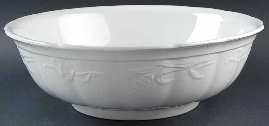 Wheat and Rose Wash Bowl by Alfred Meakin-1