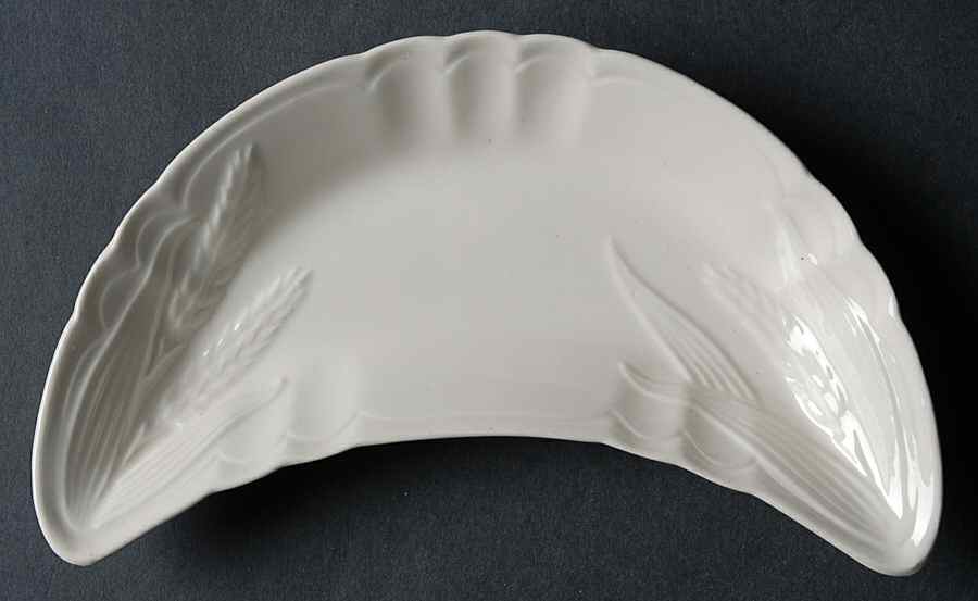 Wheat and Rose Bone Dish by Alfred Meakin-1