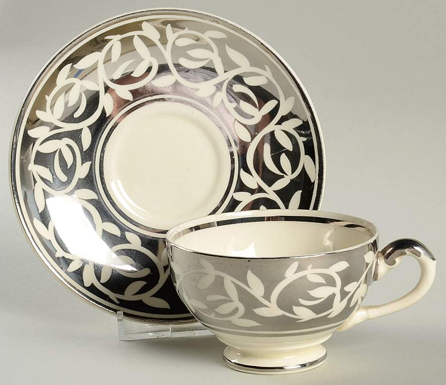 1309FS Footed Cup & Saucer Set by Myott Staffordshire-1