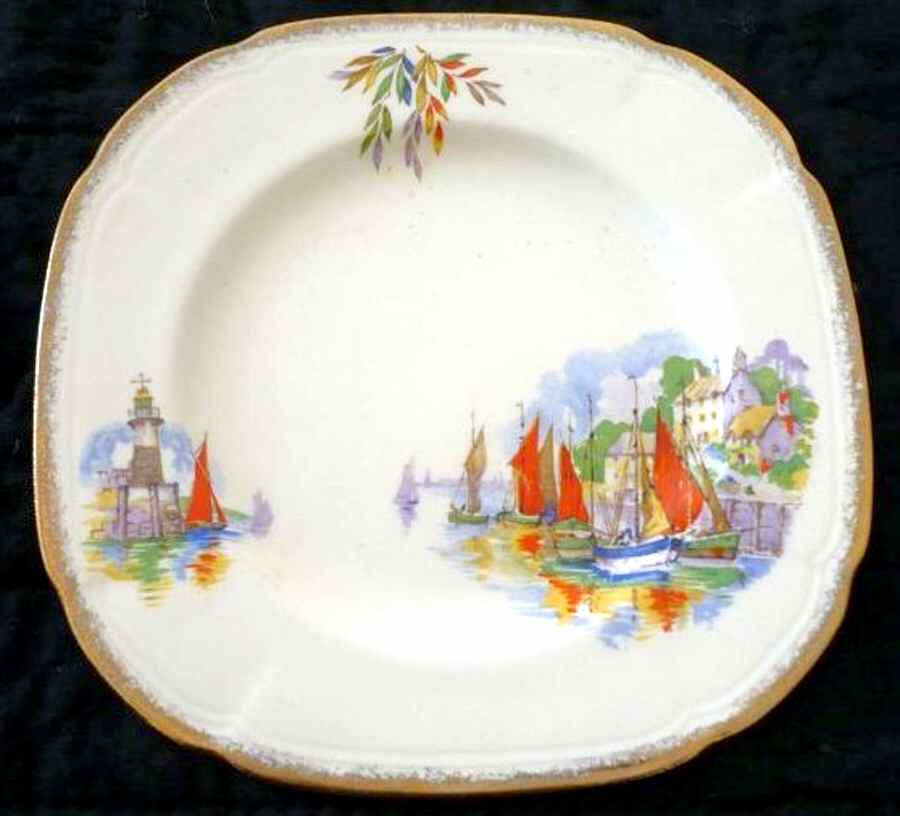 Brixham Bread & Butter Plate by Alfred Meakin-1