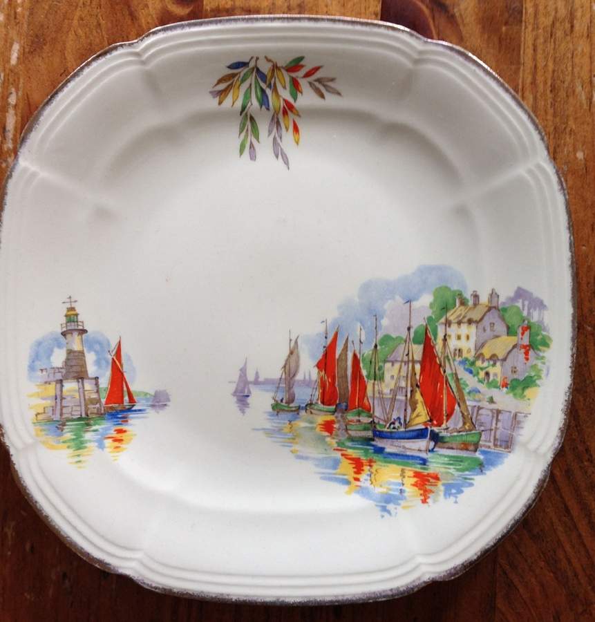 Brixham Salad Plate by Alfred Meakin-1
