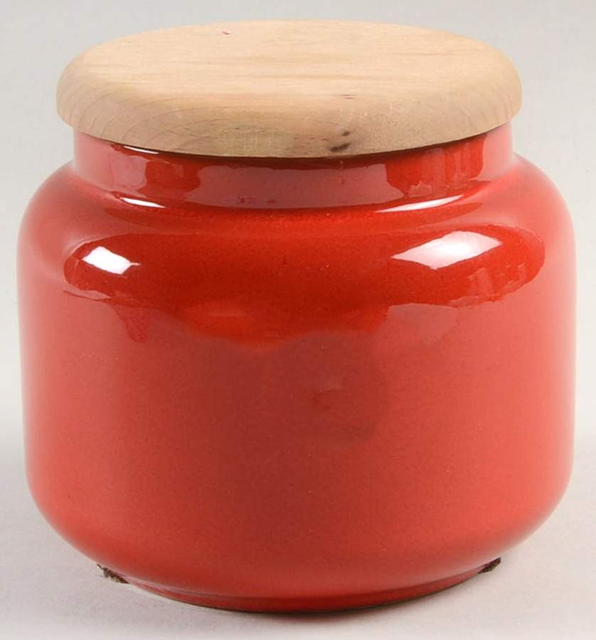 Classic Collection Red Small Canister & Lid by Mamma Ro-1
