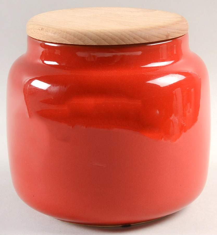 Classic Collection Red Large Canister & Lid by Mamma Ro-1