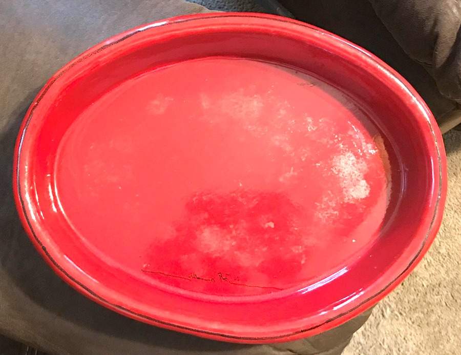 Classic Collection Red 12'' Oval Baker by Mamma Ro-1