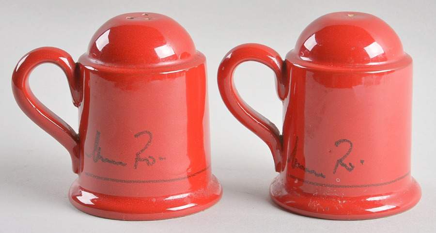 Classic Collection Red Salt & Pepper Set by Mamma Ro-1