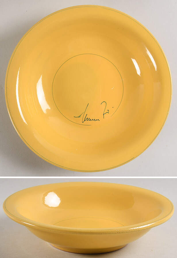 Cameo Collection Marigold Yellow 8" Individual Pasta Bowl by Mamma Ro-1