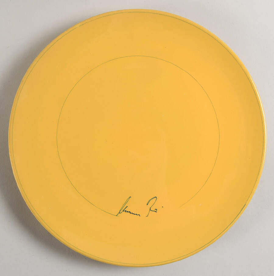 Cameo Collection Marigold Yellow Large Dinner Plate by Mamma Ro-1