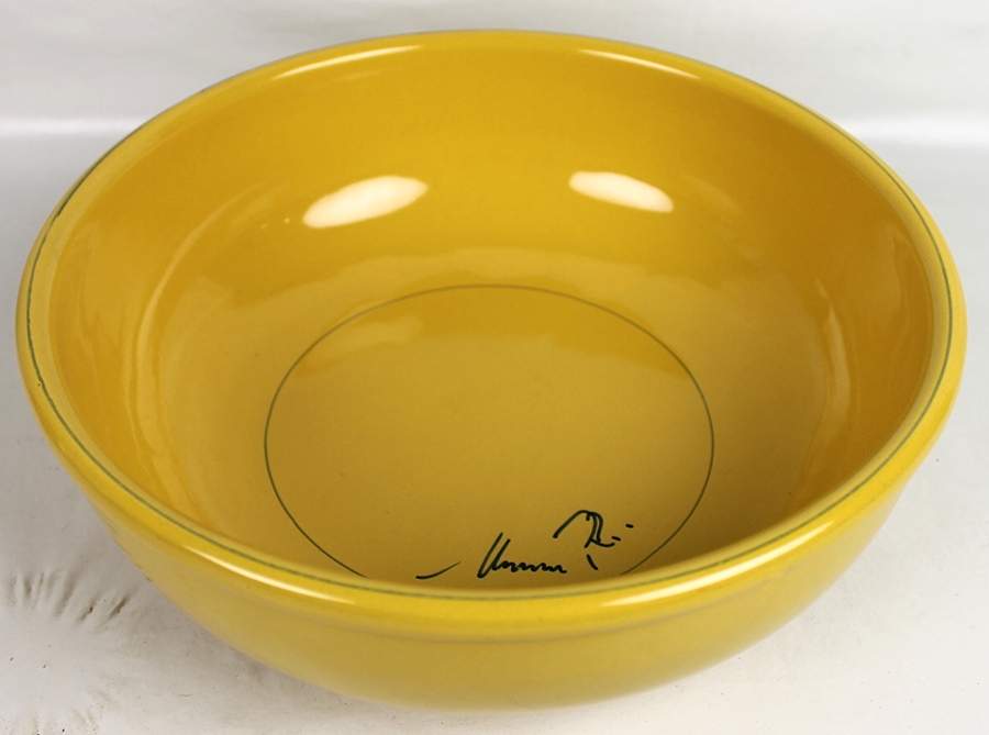 Cameo Collection Marigold Yellow 10" Large Salad Serving Bowl by Mamma Ro-1