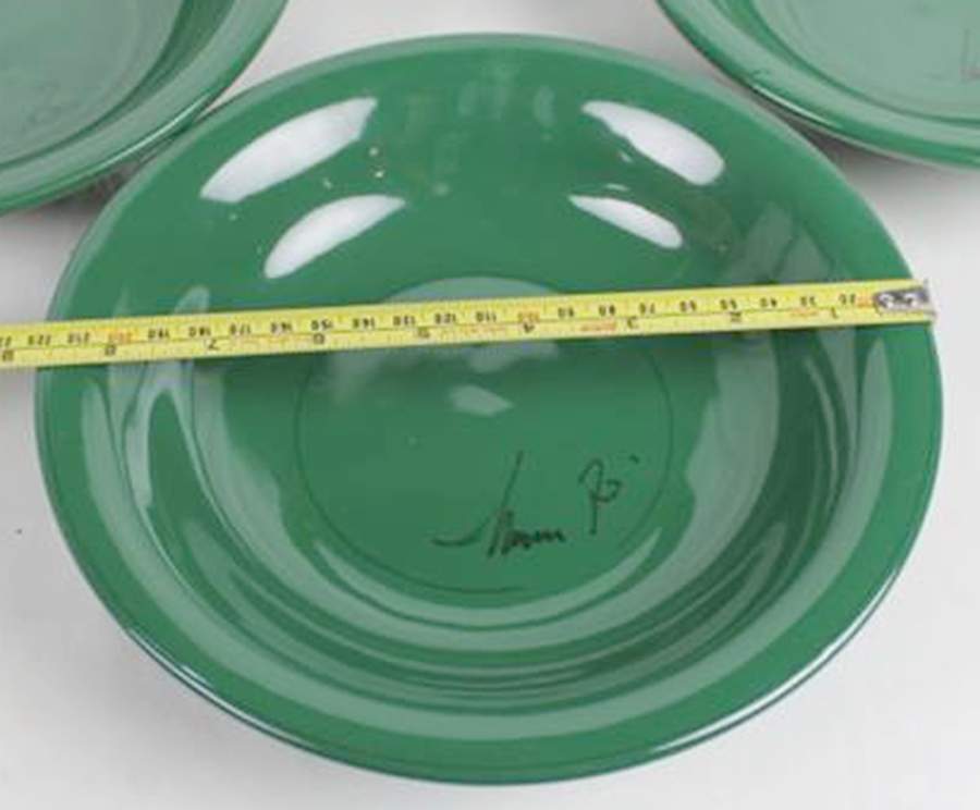 Cameo Collection Hunter Green 8" Individual Pasta Bowl by Mamma Ro-1