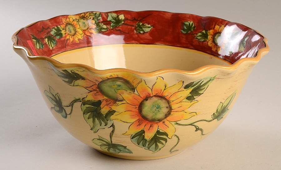 Red Rooster 10" Large Salad Serving Bowl by Maxcera Corp-1