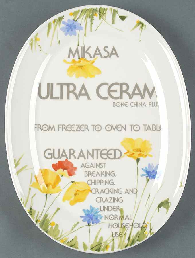Advertising Signs 14" Advertising Oval Serving Platter by Mikasa-1