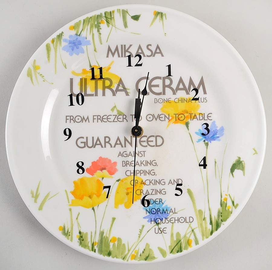 Advertising Signs Advertising Clock Plate-Battery Operated by Mikasa-1