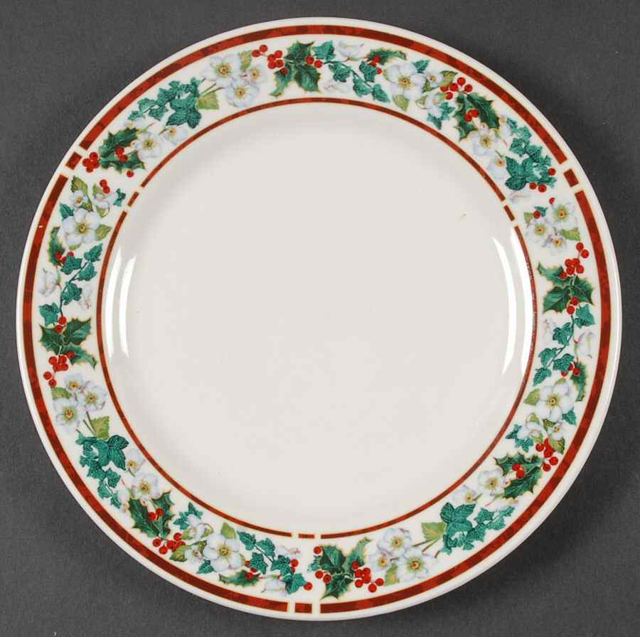 Holly Salad Plate by Majesticware-1