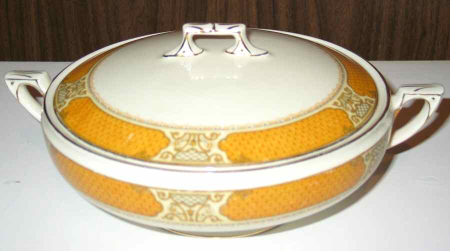 Whittington, The Round Covered Vegetable by Myott Staffordshire-1