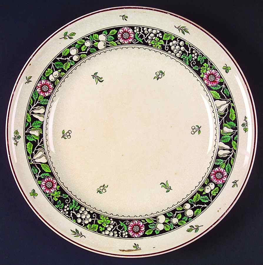 Epping Fruit (Cream Background) Dinner Plate by Minton-1