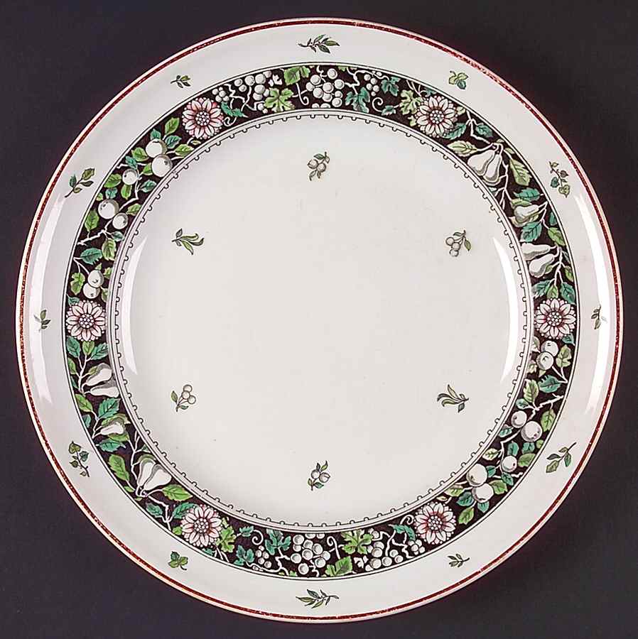 Epping Fruit (White Background) Dinner Plate by Minton-1