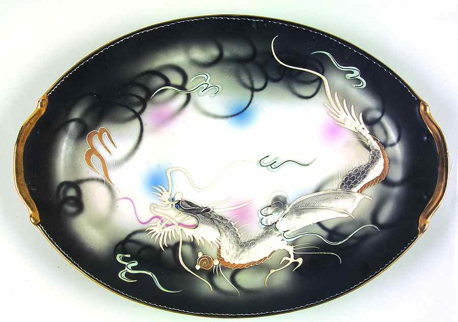 MA12 14" Oval Serving Platter by Manna (Japan)-1
