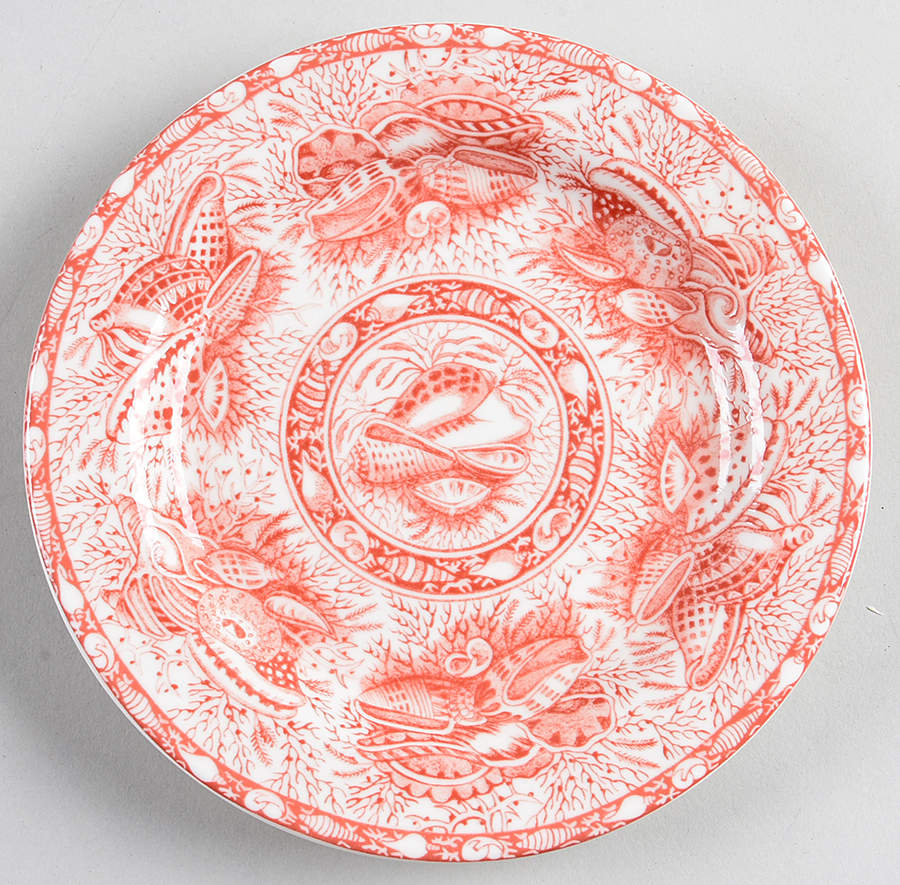 Coral Torquay Bread & Butter Plate by Mottahedeh-1