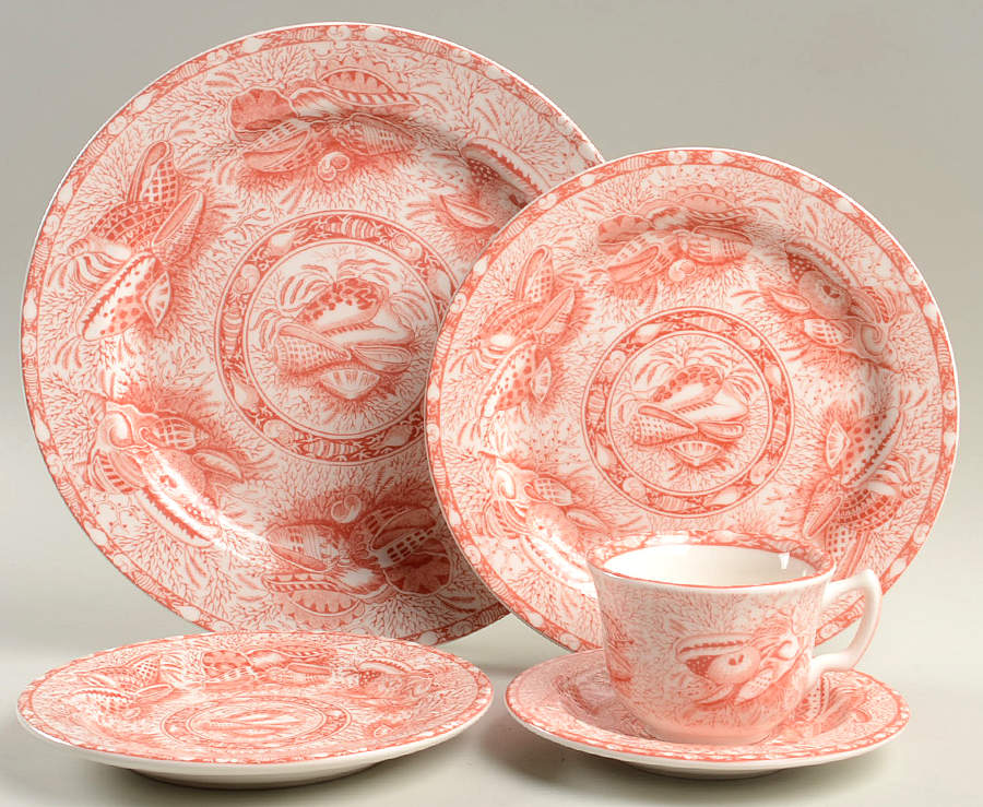 Coral Torquay 5 Piece Place Setting by Mottahedeh-1
