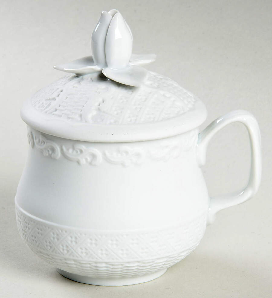 Prosperity 2 Pc Pot de Creme w/Lid & Base by Mottahedeh-1
