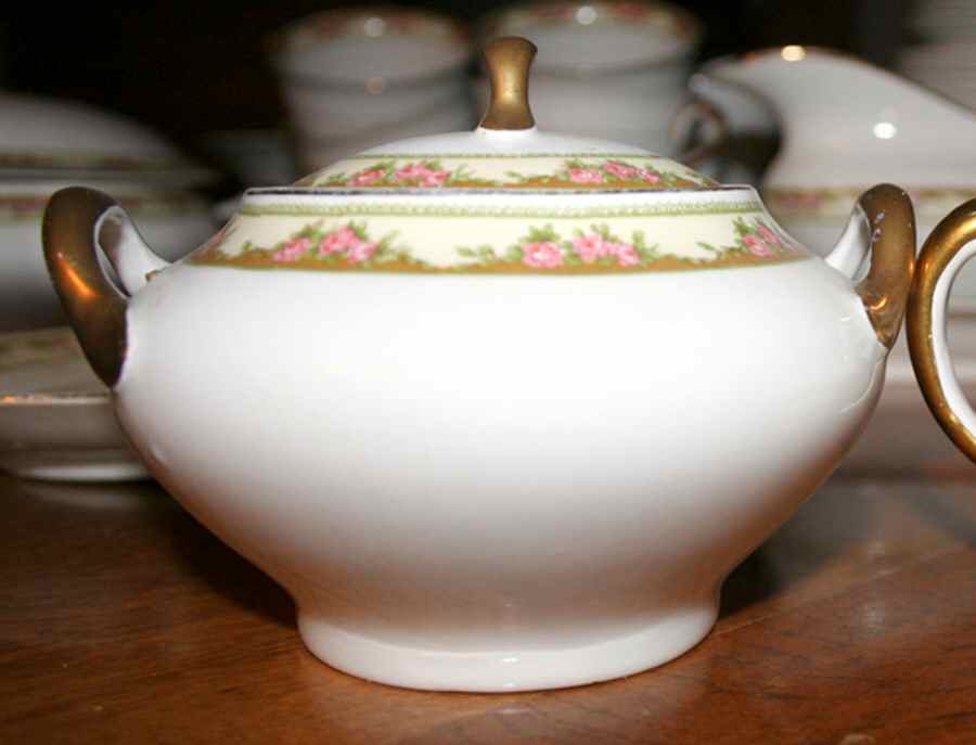 1069-X Sugar Bowl & Lid by Myott Staffordshire-1