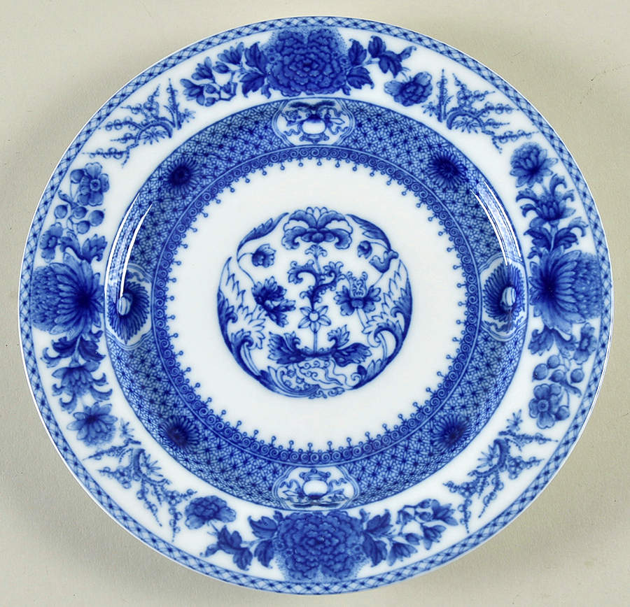 Imperial Blue (No Trim) Bread & Butter Plate by Mottahedeh-1