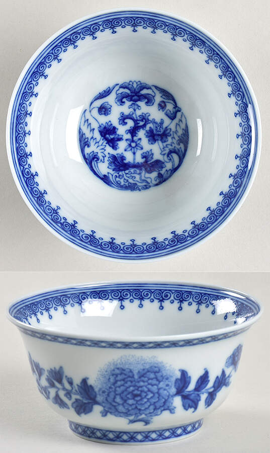 Imperial Blue (No Trim) Open Sugar Bowl by Mottahedeh-1