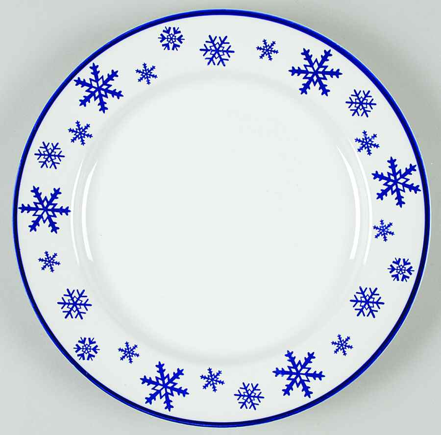 Snowflake Dinner Plate by Meiwa-1