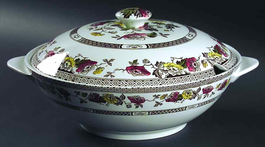 Windsor Brown Multicolor(Smooth) Tureen &  Lid by W R Midwinter Ltd-1